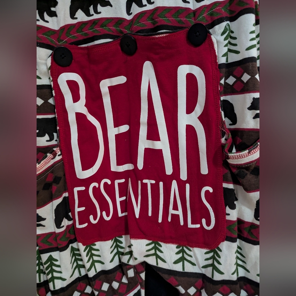 Unisex Lazy One Bear Essentials Long John's Sleepware Size Medium